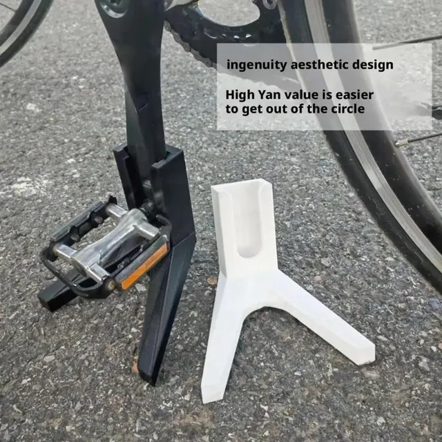 Bicycle Pedal Frame Portable Bike Parking Rack Stand Outdoor Highway Bike Side Stand Convenient Pedal Frame Bike Kickstand Parts 4