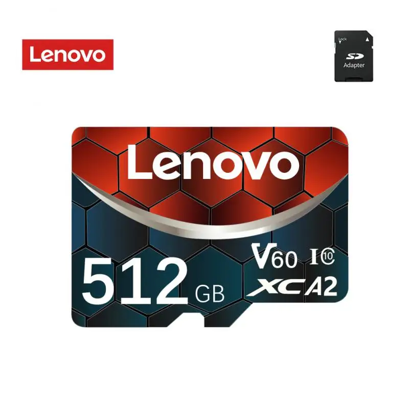 thumbnail image 1 of Carte mémoire d'origine Lenovo 1 to 2 to carte Micro TF SD haute vitesse 512 go carte SD V60 U3 TF carte pour Nintendo Switch Ps4 Ps5 jeu, 1 of 5