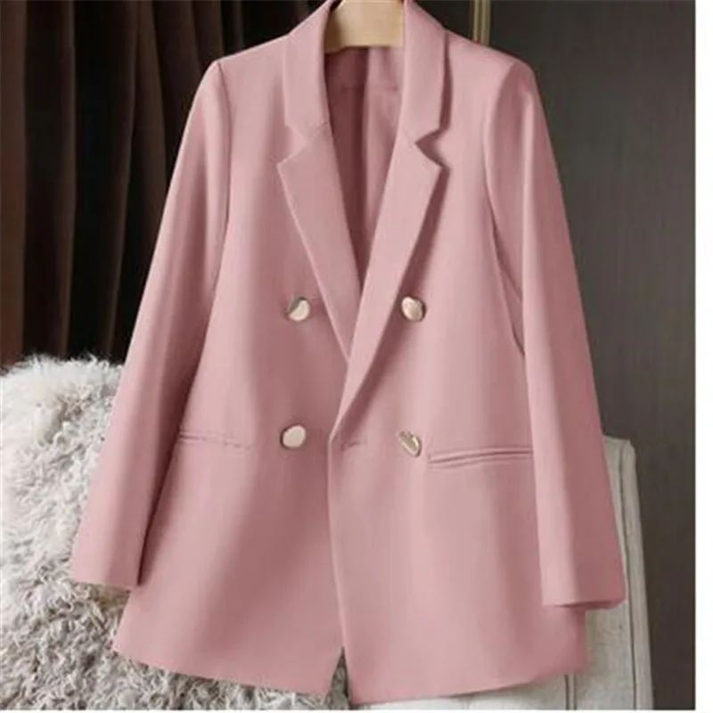 Fashion Office Lady Suit Jacket 2023 Spring Elegant Long Sleeve Women Coat Summer Turn-down Collar Casual Female Blazer