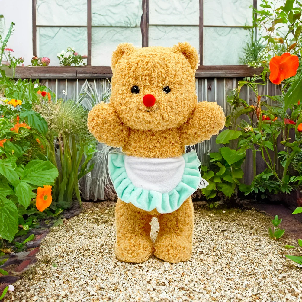 

Thailand Butter Bear Cartoon Image Brand Plush Apron Dessert Coffee Teddy Bear Companion Animal Doll, Easter Gift