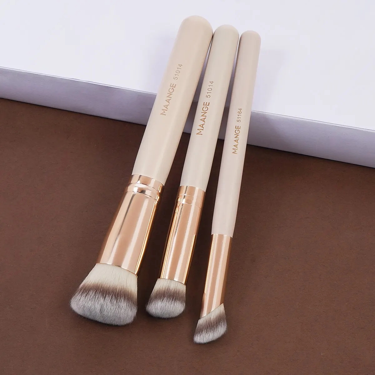 Maange3PieceMakeupBrushSetsCosmeticFoundationPowderConcealer