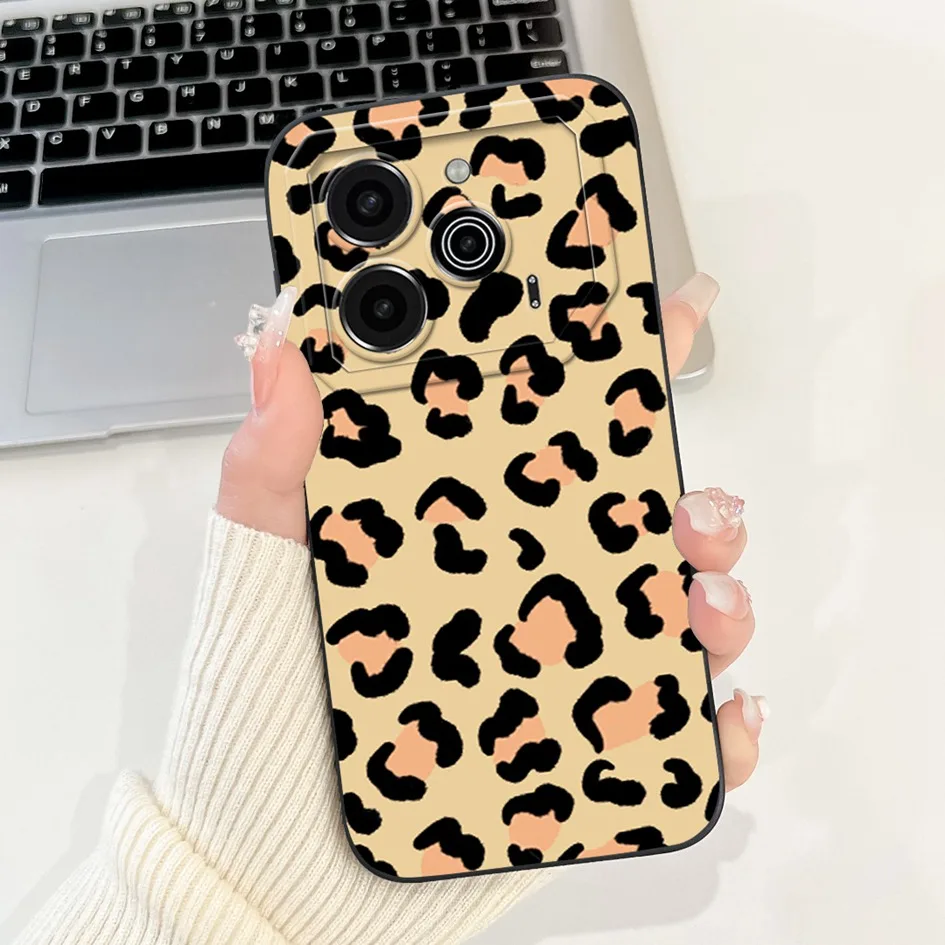 Stylish Fashion Pattern Square Lens Protective Soft Cover - 6.78 5G Phone Case