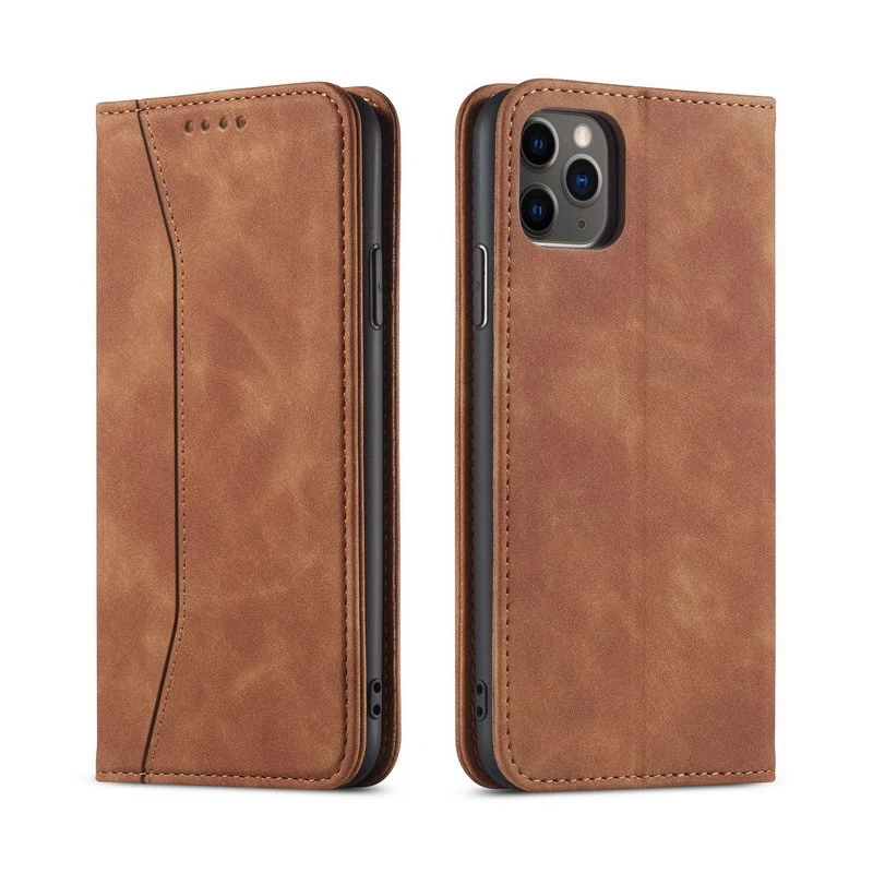 IK84 Anti Drop Card Slot Wallet Small Cow Pattern Magnetic Flip Cover Protective Case For iPhone 15 pro 14 promax