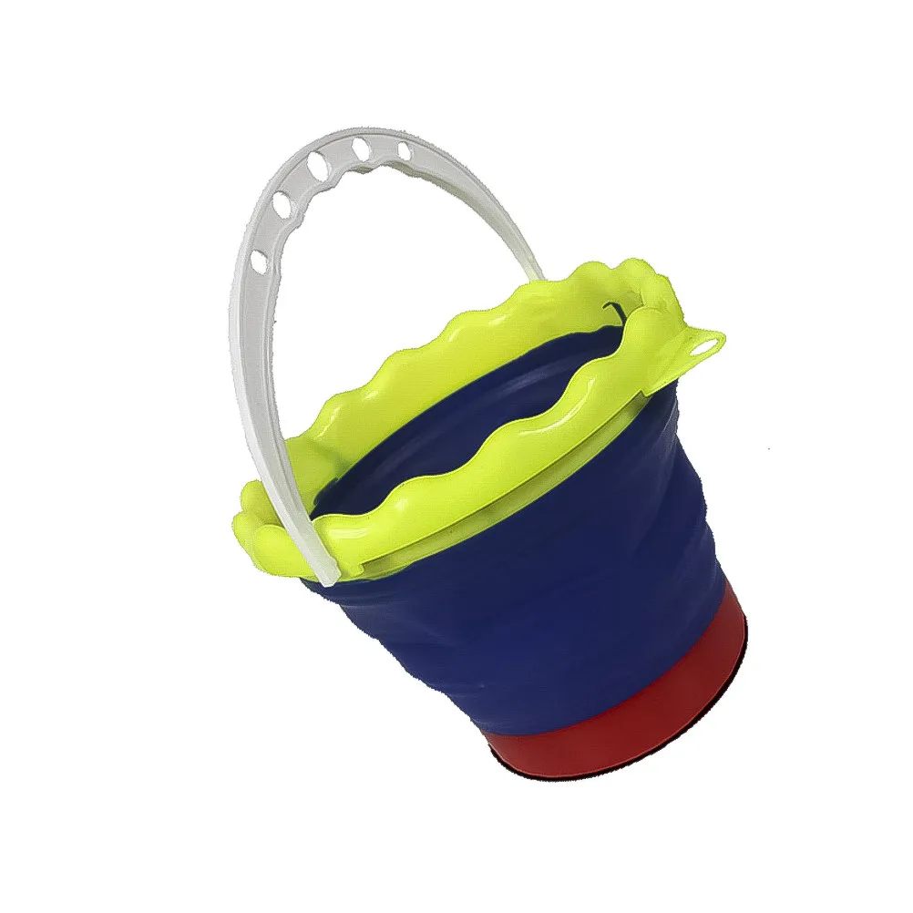 페인팅 브러쉬 세척 버킷 프리미엄 실리콘 휴대용 접이식 세척 펜 버킷 손잡이 (야외 미술 스케치 캠핑 수채화용)