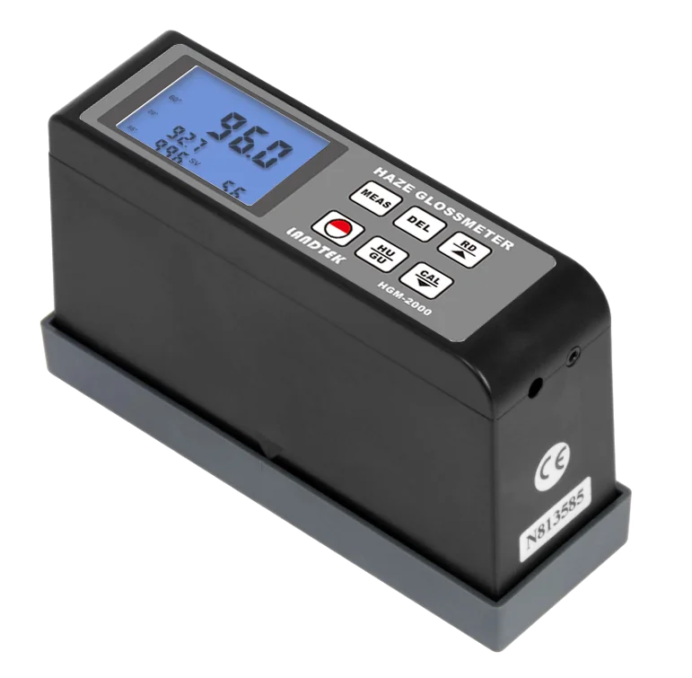 HGM-2000 Fog Film Gloss Meter 20&deg;60&deg;85&deg; 0GU~2000GU HAZE Gloss Meter Tile Plastic Metal Surface Digital Display