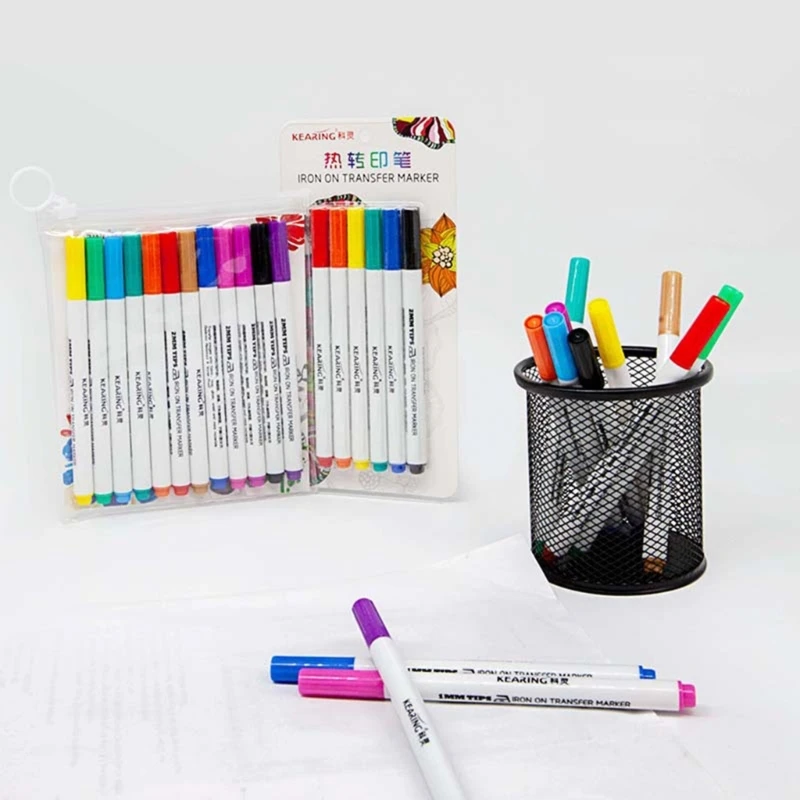Sublimation Marker Pens for Cricut Maker 3/Maker/Explore 3/Air 2/Air Heat Transfer Writing Drawing-Markers 6/12pcs multifunction pen highlighter pens