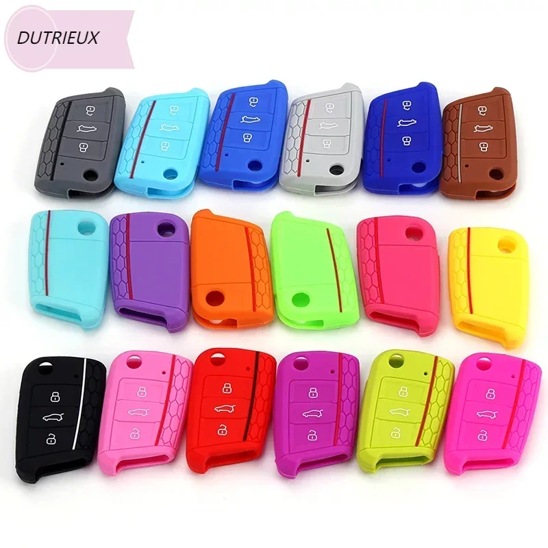Custodia Per Chiave Auto Custodia In Silicone Per Vw Golf 7 Mk7 Vii Tiguan Polo Skoda Octavia A7 Kodiaq Seat Ateca Leon