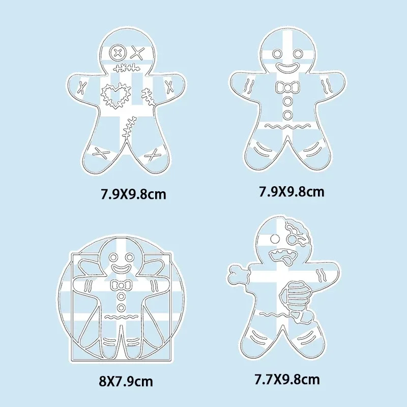 Gingerbread Man Cookie Cutter Baking Mold