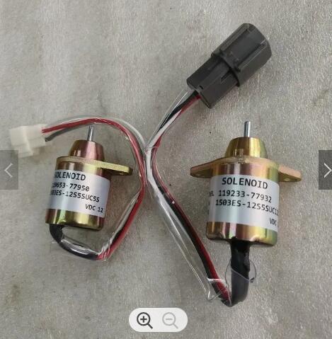 1503ES12S5SUC5S 119653-77950 119233-77932 1503ES-12S5SUC12S Stop Solenoid valve For Yanmar Diesel engine 4tnv94 shutoff solenoid