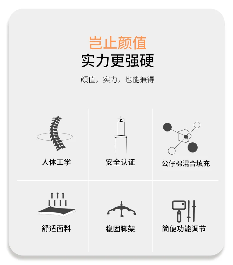 Description Picture 5 of itemModern Boss Comfy Office Chairs Recliner Computer Luxury Ergonomic Office Chairs Gaming Swivel Stuhl Bedroom Furniture WZ50OC