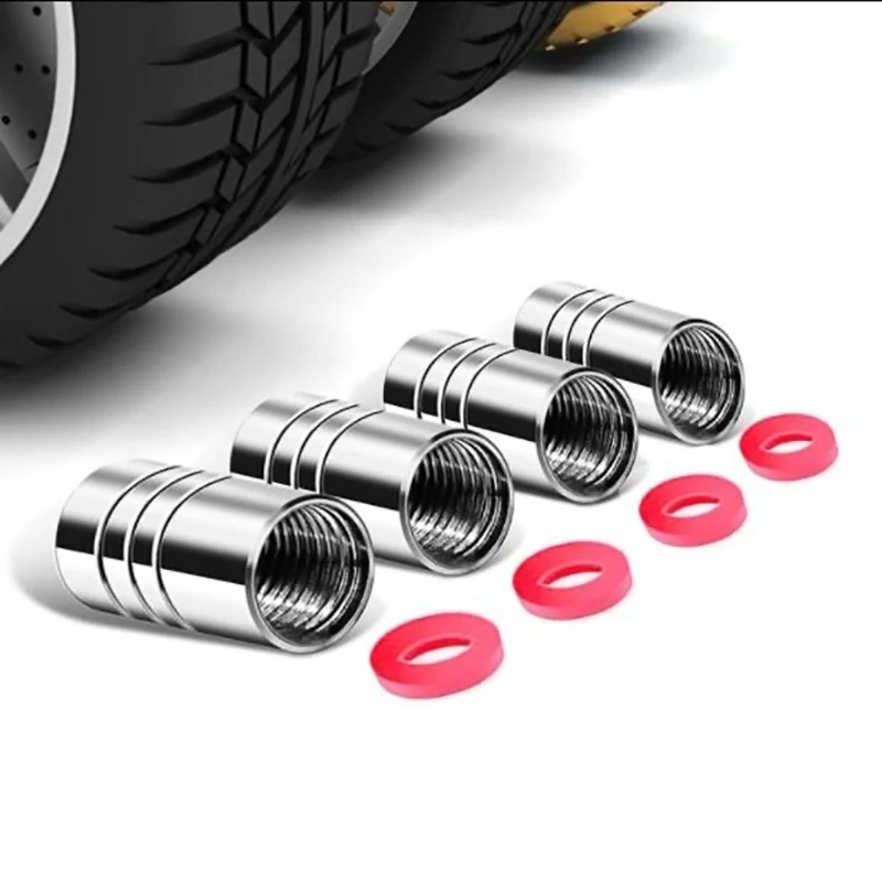 Metal Car Wheel Tire Air Valve Caps Stem Covers 4Pcs For Audi A3-A8 Q3-Q7 A8L S6-S7 Q2L Q5L RS3-RS8