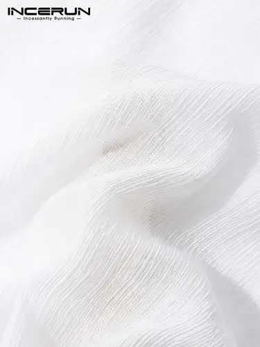 남성 수면 바지 솔리드 컬러 홈웨어 탄성 허리 편안한 2023 얇은 수면 하의 남성 레저 바지 INCERUN 5XL 4