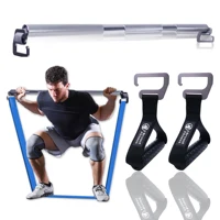 96CM Resistance Band Exercise Bar for Loop Band Squat Deadlift Chest Press Large Hook with Handles Fitness Equipment