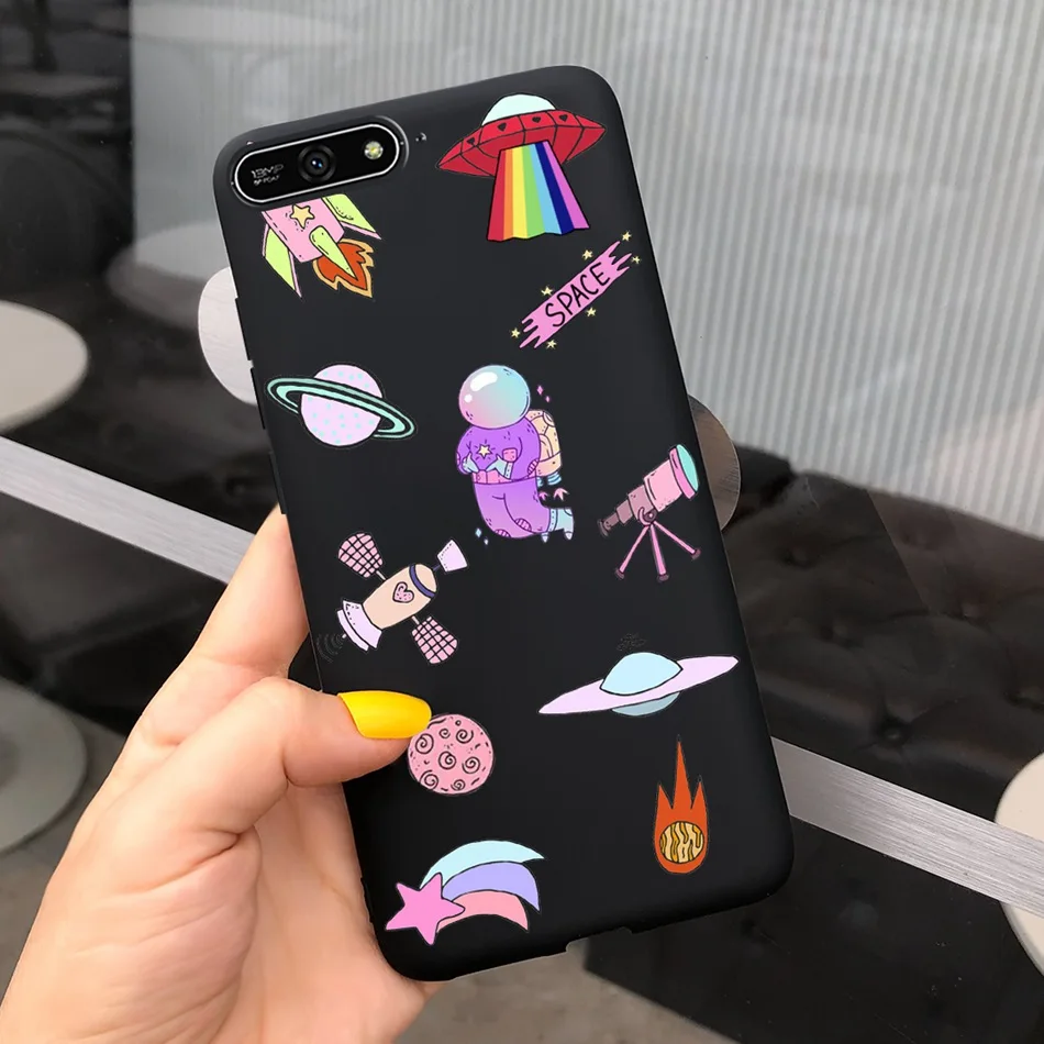 Lovely Printed Soft Silicone Phone Case - 5.7 Inch Back Cover