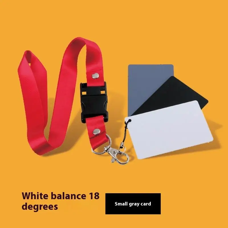 In1 Pocket-Size Digital White Black Grey Balance Cards 18% Gray