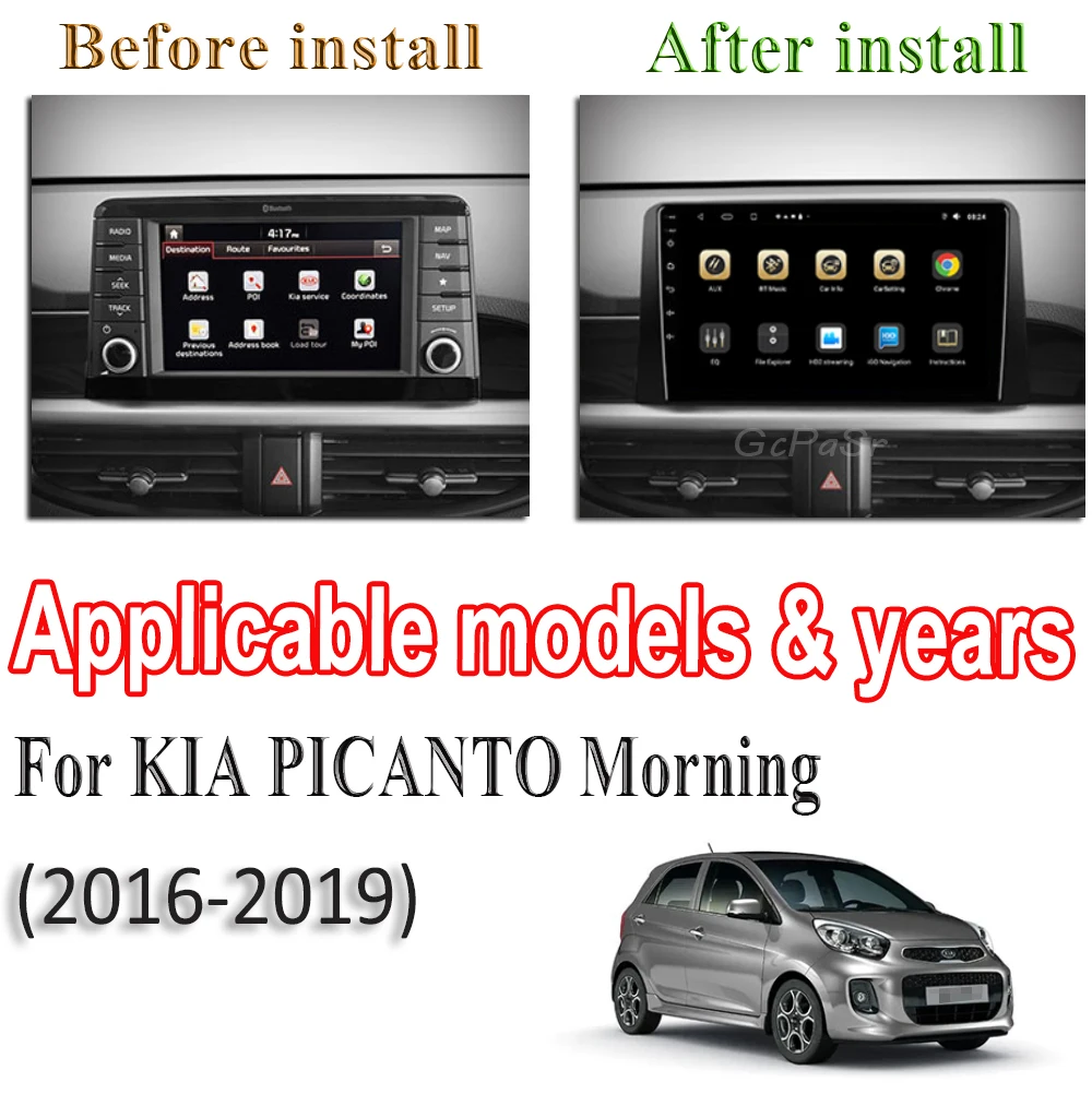 Radio con GPS para coche, reproductor Multimedia con Android 11, 9 pulgadas, estéreo, Monitor de navegación, WIFI, para KIA PICANTO Morning K 2016 2017 2018 2019