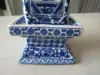 Old Collecting Antique Chinese Blue and White Porcelain Layered Tower Vases 6