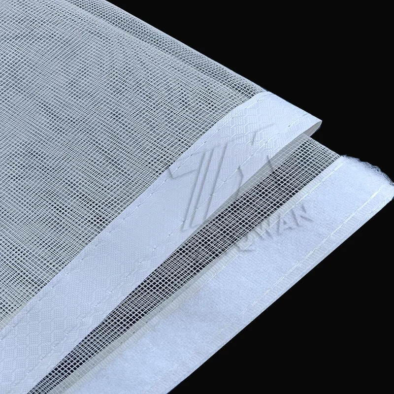 Customizable mosquito and insect screen window self-adhesive non perforated mesh easy self installation invisible screen door