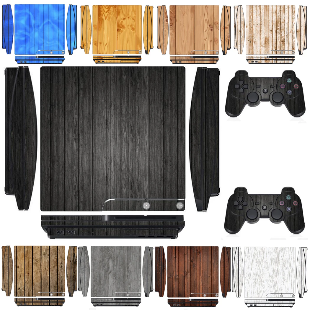 Wood 1604 Vinyl Skin Sticker Protector Per Sony Ps3 Slim Playstation 3 Slim E 2 Adesivi Per Pelli Controller