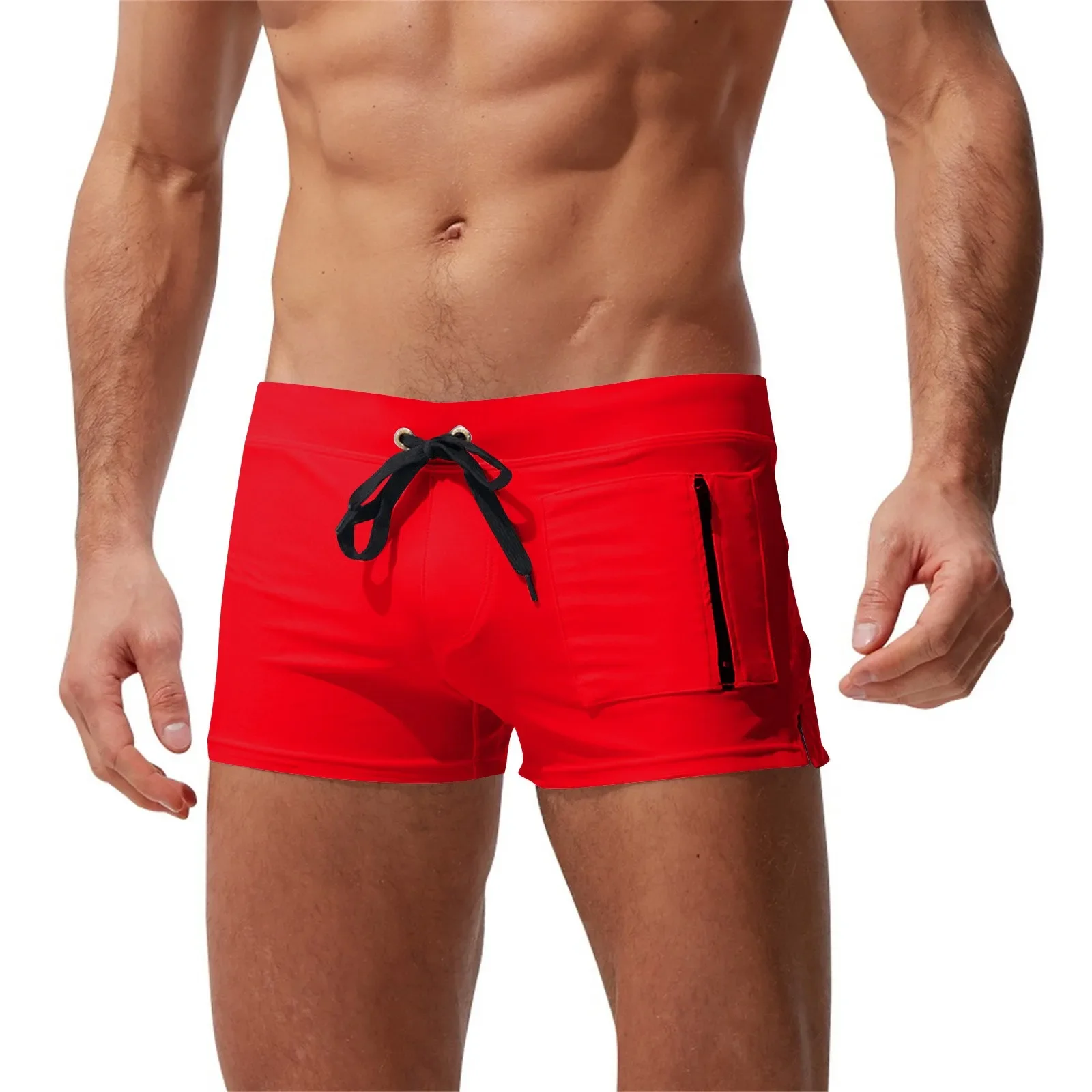 1pc Swim Shorts Men Zipper,Pocket Casual Mens Shorts Fast Dry BoardshortsJoggers Men'S Trunks Summer Mens, Short Homme Masculino