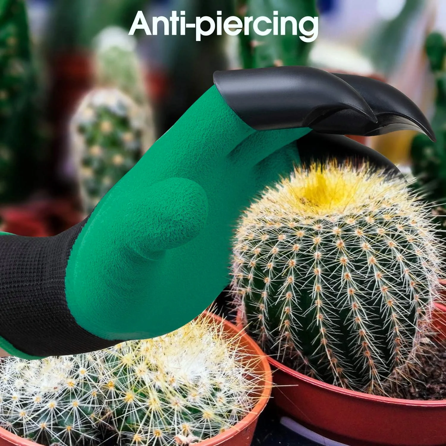 1 Pair Horticultural Gloves With Claws, Suitable For Digging Gardening Suitable For Hand Protection In Plantation And Yard Work