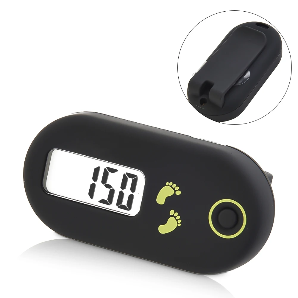 Electronic Pedometer Treadmill 14g 3D ABS Small Digital For Runners Hikers LCD Display Lightweight High Quality