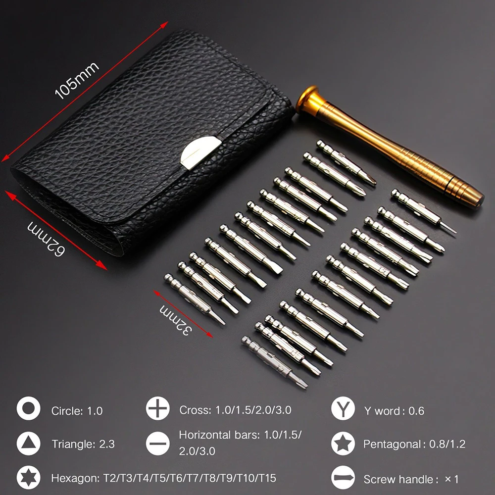 25 in 1 Magnetic Precision Screwdriver Set
