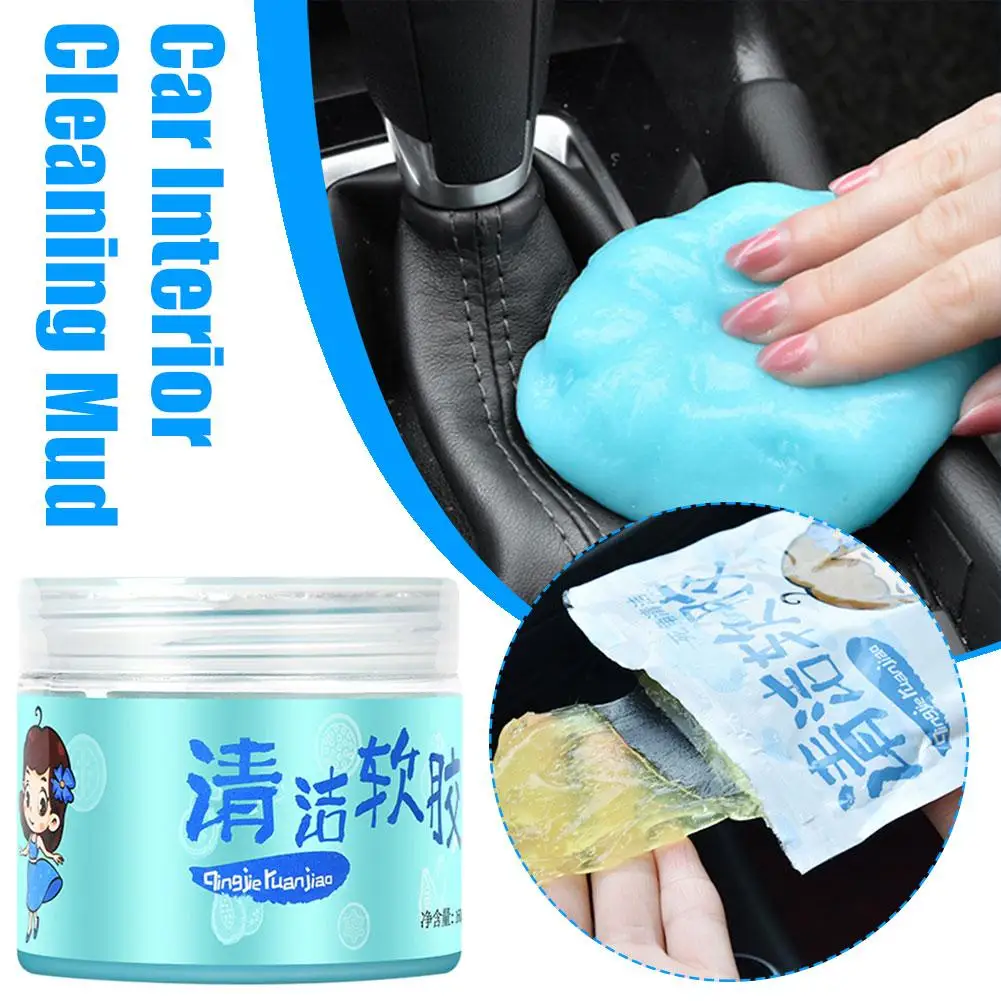 

70/160g Car Cleaning Gel Car Detail Tool Cleaning Gel Putty Interior Notebook Cleaner Reusable Clean Keyboard Cars Gels Cle J3L8