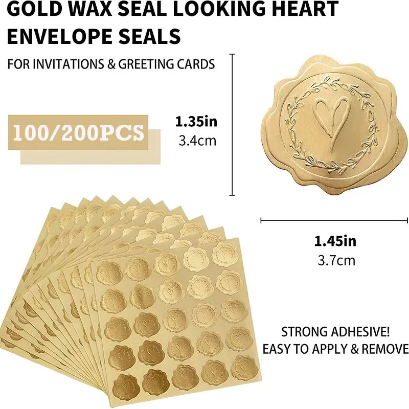 500PCS Gold Envelope Thank You Adhesive Seal Stickers, Embossed Foil  Appreciation Sticker Seals, Substitute - AliExpress