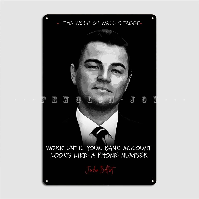 Jordan Belfort Targa In Legno Poster Murale Pub Garage Decorazione Targhe Cartello In Legno Poster
