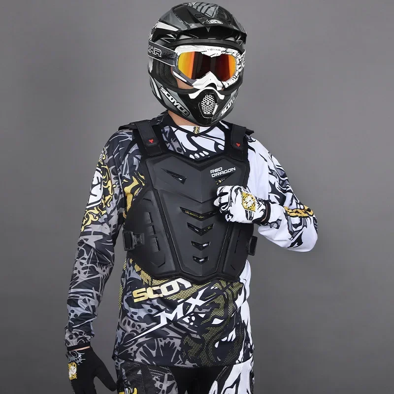 Classic Men Motorcycle Body Armor Riding Racing Crash And Fall Protection Chest Protector Armor Multi-Color Off-Road Moto