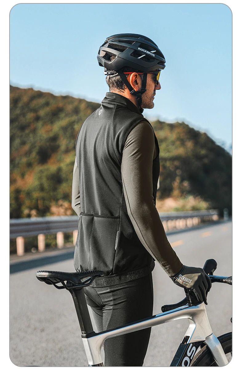 cycling vest angle view