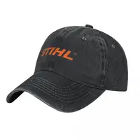 Stihls Tool Logo Washed Baseball Cap Vintage Trucker Hat Summer Unisex Men Outdoor Gym Sun Visors Snapback Cap 2
