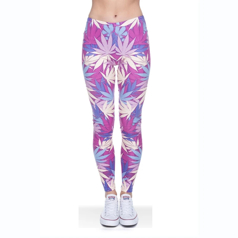 DeanFire Super Soft Stretchy Weeds 3D Print Fitness Workout Leggings Sexy Silm Legins High Waist Trouser Women Pants