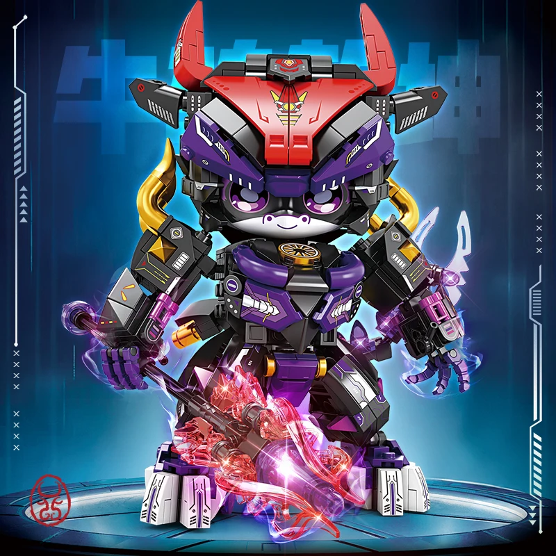 2025 New Model Mechanical Panda & Zodiac Building Blocks Gift Set