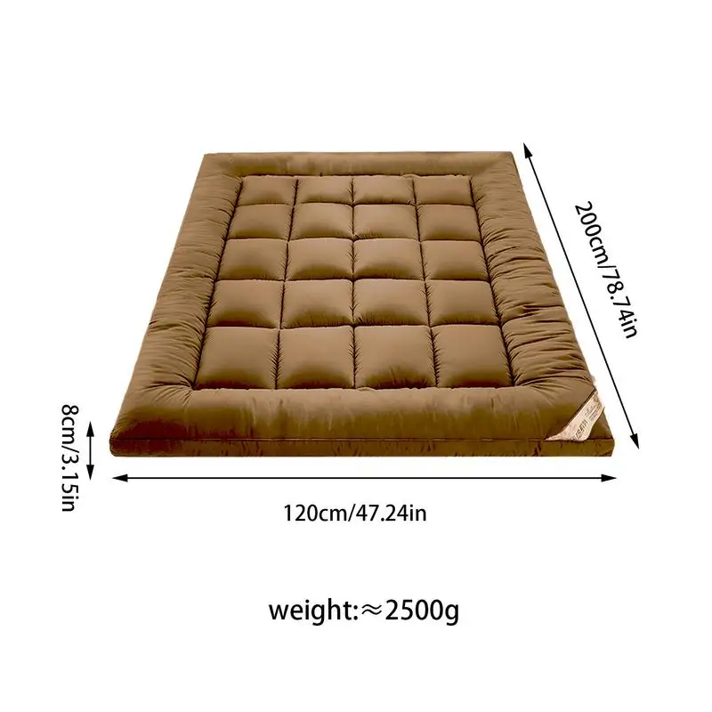 Soft Filling Mattress Pad Pressure Relief Memory Foam Cooling Mattress Pad For Hot Sleepers Breathable Double Bed Cushion