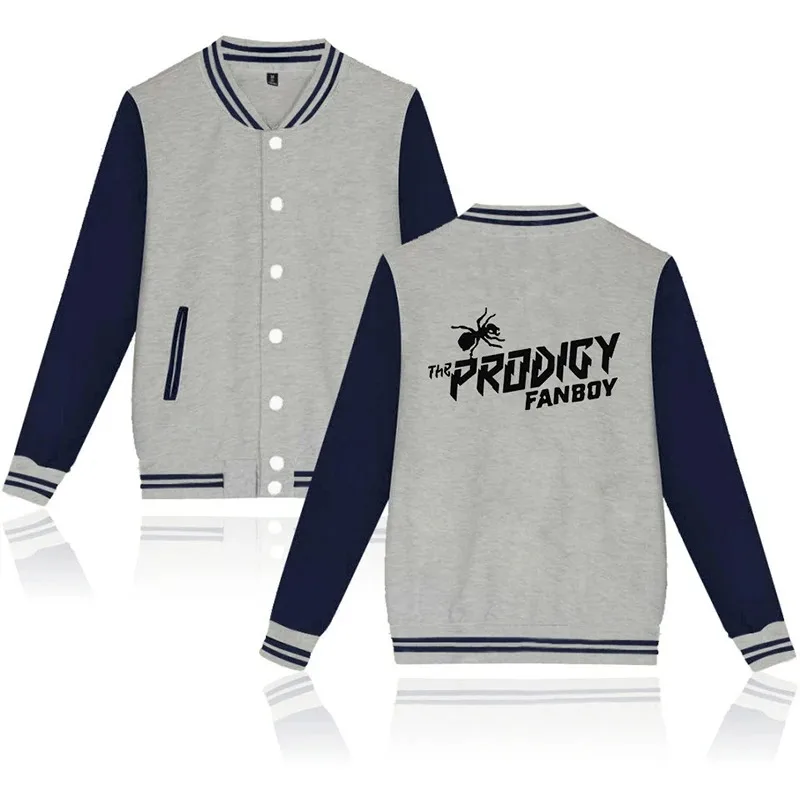 Latest fashion prodigy print button pocket baseball jacket men women hoodie casual coats long sleeve hoodies jackets