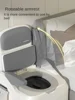 Antirollover Elderly Commode Toilet Chair With Night Lamp Rotatable Armrest Leather Backrest For Mobility And Comfort In Home 2