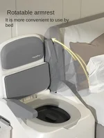 Antirollover Elderly Commode Toilet Chair With Night Lamp Rotatable Armrest Leather Backrest For Mobility And Comfort In Home 2