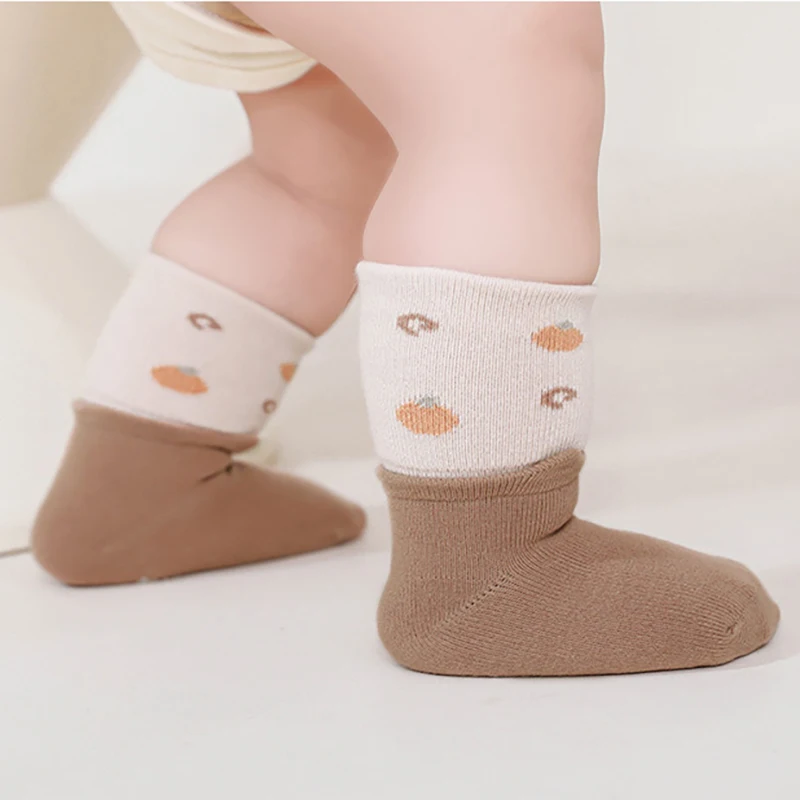 Cotton Baby Socks Autumn Seamless Non Slip Kids Soft Skin