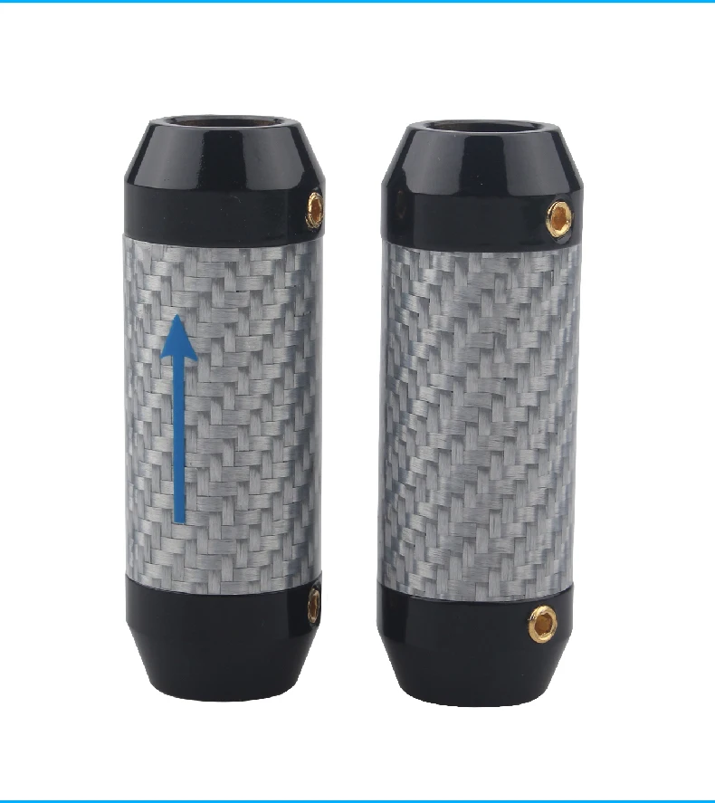 4Pcs hifi 탄소 섬유 바지 부팅 Y 분배기 스피커 오디오 케이블 와이어 바지