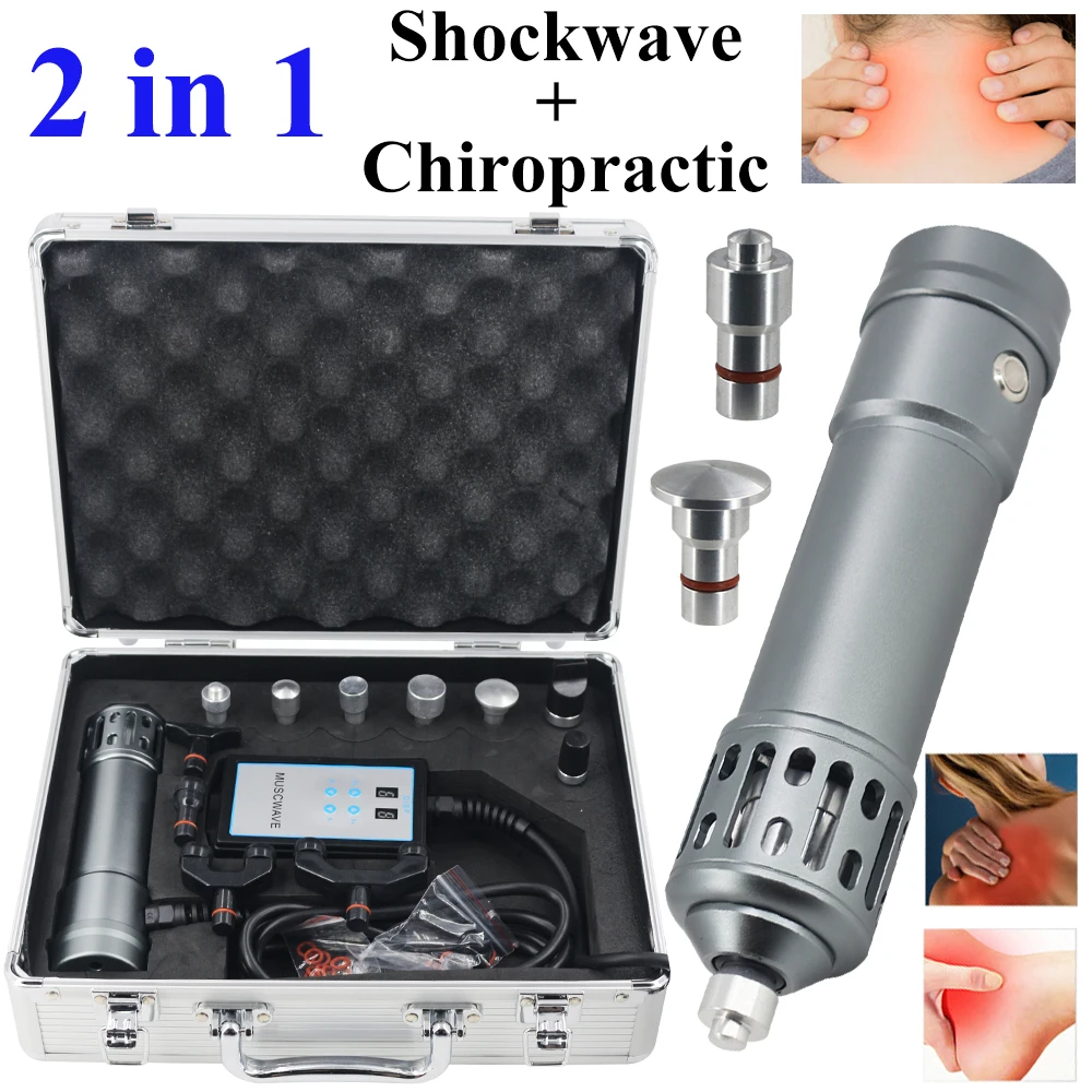 

Extracorporeal Portable 2in1 Physiotherapy Shock Wave Chiropractic Tools Body Relaxation Massager Shockwave Therapy Machine 2022
