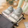Convenient, Waterproof, and Portable Shoe Storage Bag Set of 5 - Lightweight Non-woven Fabric Closet Organizer for Travel. Handy 3