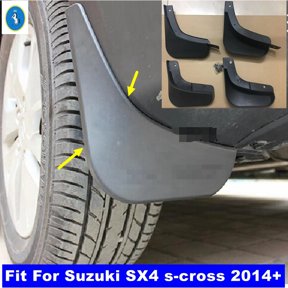 

Front Rear Mud Flaps Mudguards Splash Guards Fender Cover Protection Kit Fit For Suzuki SX4 s-cross 2014 - 2021 Car Accessories