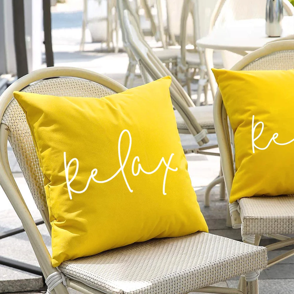 

Garden Furniture Cushion Covers Summer Outdoor Waterproof Patio Bench Cushion Covers Living Room Sofa Decorative Pillow Covers