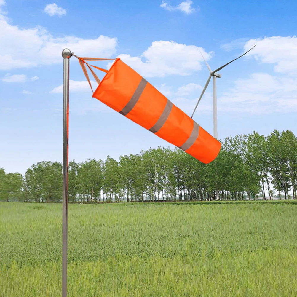 Hanging Reflective Stop Nylon Weathervane Windsock Outdoor Wind Direction Flag Measurement Sock Bag Reflective Fluorescence Belt
