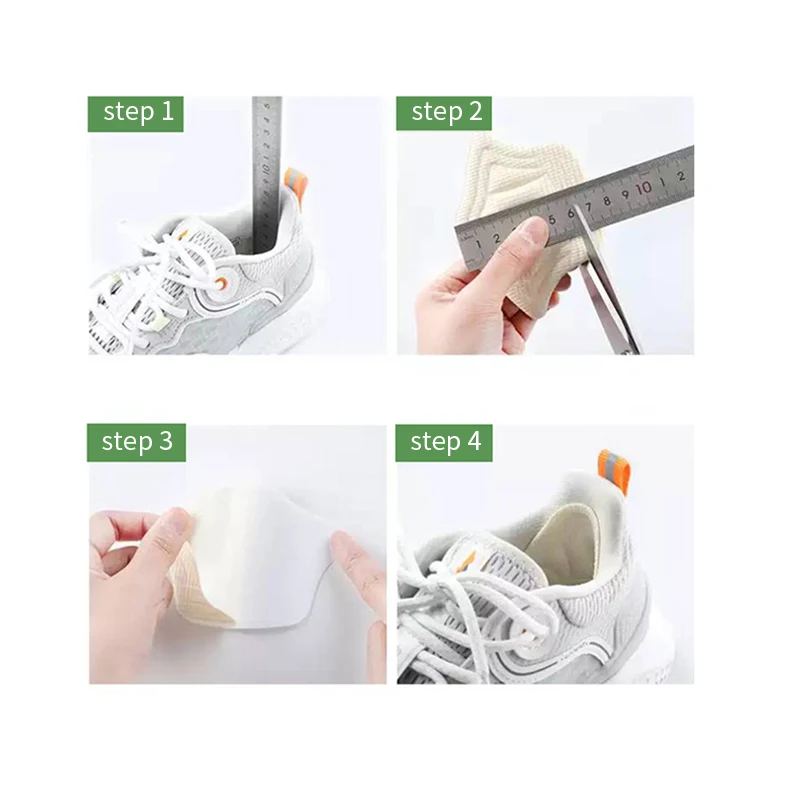 Insoles Patch Heel Pads for Sport Shoes Adjustable Size Antiwear Feet Pad Cushion Insert Insole Heel Protector Back Sticker