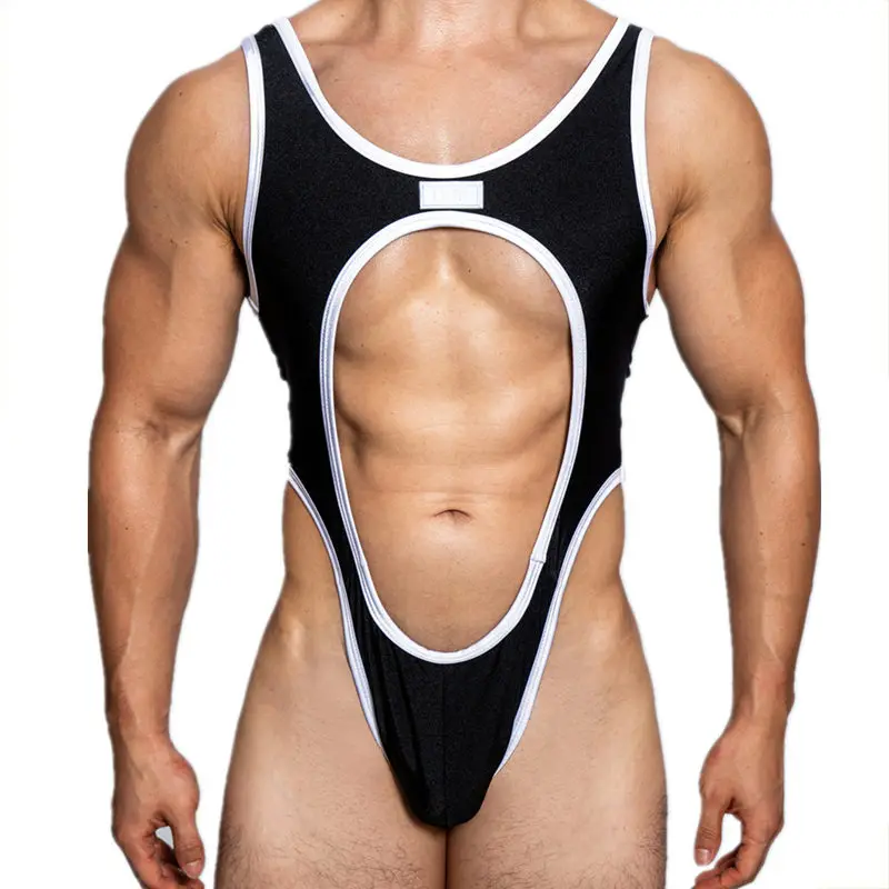 Men Undershirt New Mens Bodysuit Undershirts Back Thong Slim Shaper Onesie Vest Jumpsuits Undershirts Bodywear Sport Bodybuilding Singlets