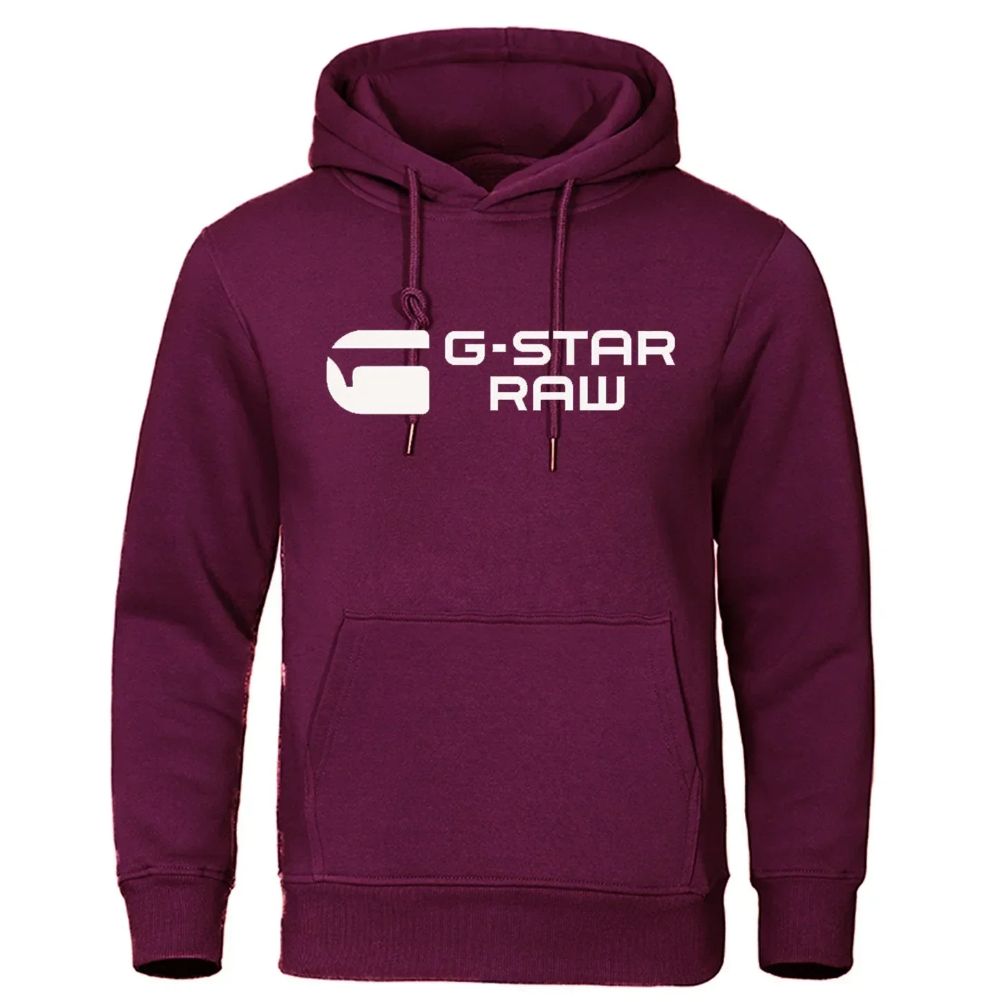 2024 New G-star RAM trendy fashion casual sportswear comfortable printed loose top pullover men's hooded sweatshirt street wear 6