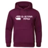 2024 New G-star RAM trendy fashion casual sportswear comfortable printed loose top pullover men's hooded sweatshirt street wear 6